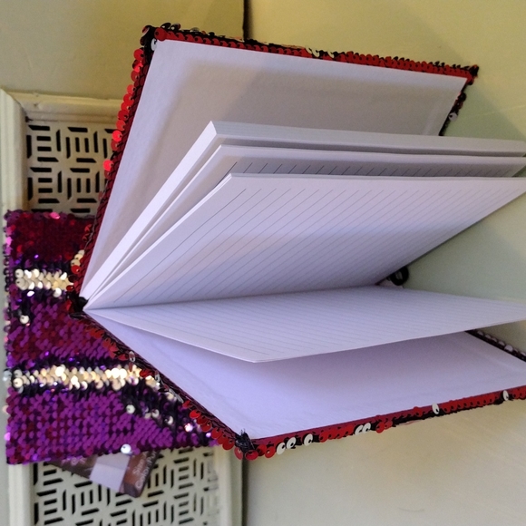 ✌️Shimmer sequin Notebooks - 2 red & purple - Picture 3 of 5